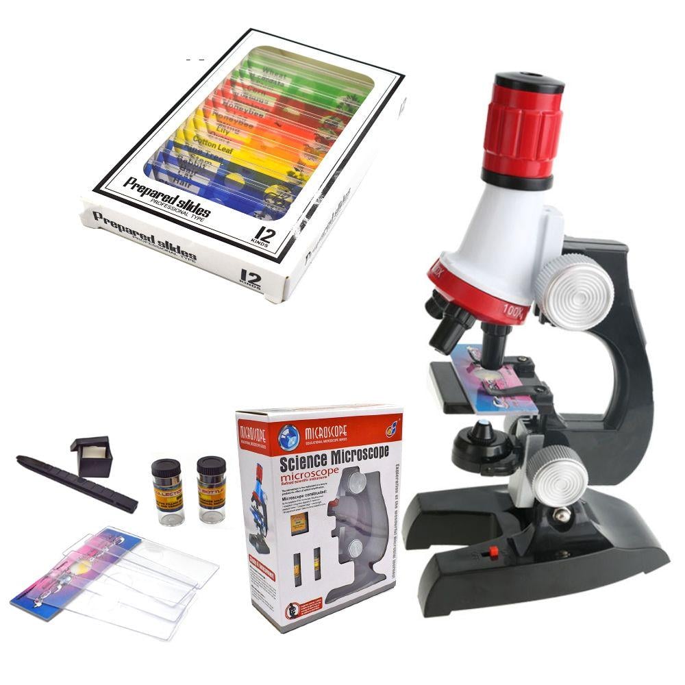 Набір дитячий мікроскоп 1200 х + біологічні зразки Chanseon 1412 (100096)