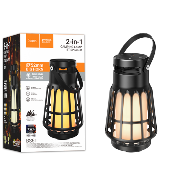Колонка Hoco BS61 Wild fun outdoor Power 10W Black (18167792) Колонка Hoco BS61 Wild fun outdoor Power 10W Black (18167792)