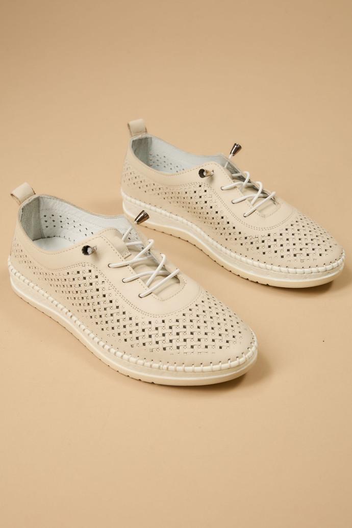 Мокасины женские LONZA 184860 р. 36 Бежевый (16715_36) - фото 2 Мокасины женские LONZA 184860 р. 36 Бежевый (16715_36) - фото 2