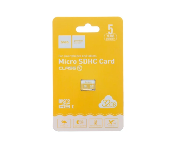 Карта памяти Hoco MicroSDHC 10 Class 32Gb Yellow