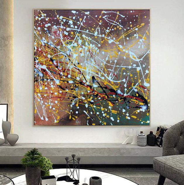 Картина на холсте ArtSale Абстракция 70х70 см abst0043