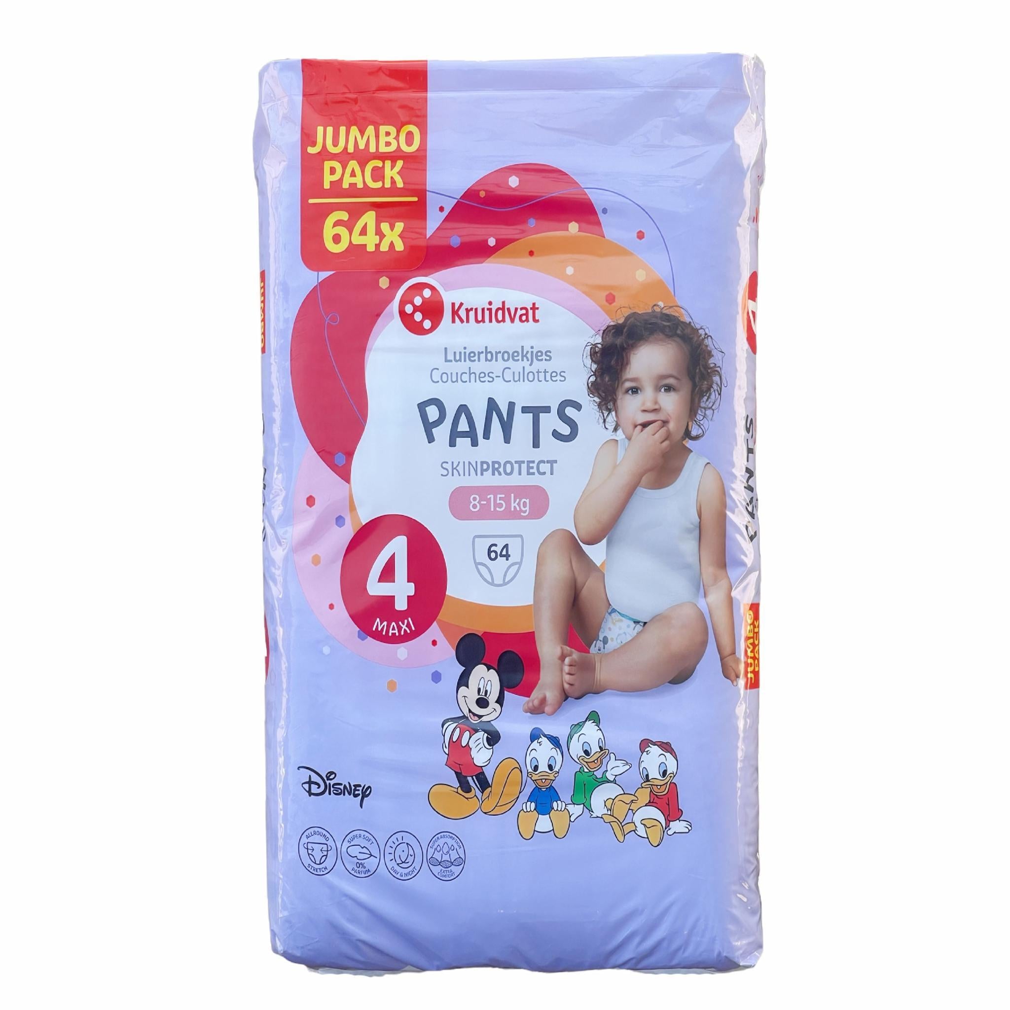 Подгузники-трусики детские Kruidvat 4 Maxi 8-15 кг 64 шт. JUMBO PACK (6630c97d9fce1d5efd4e8439) Подгузники-трусики детские Kruidvat 4 Maxi 8-15 кг 64 шт. JUMBO PACK (6630c97d9fce1d5efd4e8439)