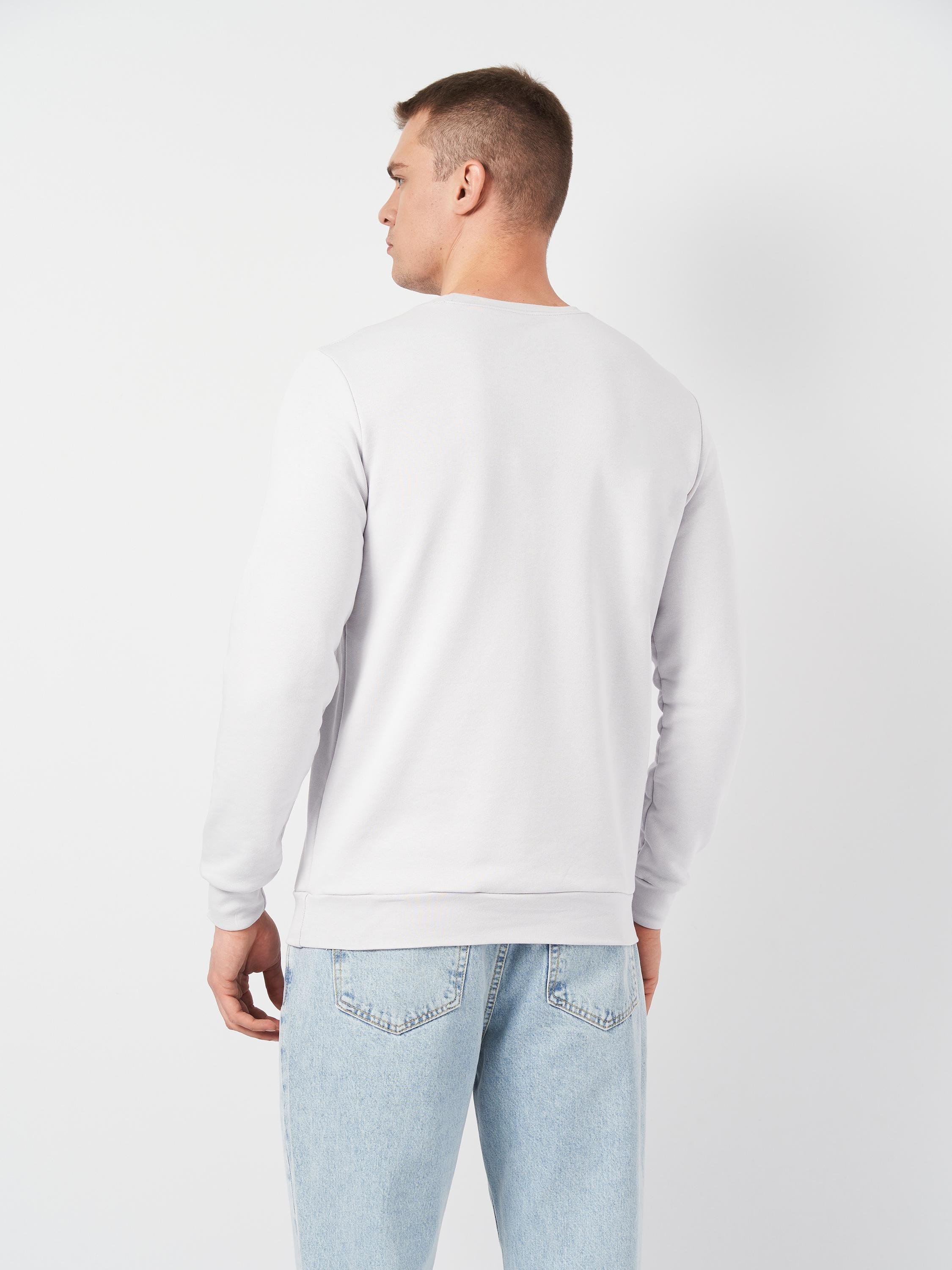 Свитшот мужской однотонный ROZA 210542 M Светло-серый (4824005691348) - фото 3 Свитшот мужской однотонный ROZA 210542 M Светло-серый (4824005691348) - фото 3