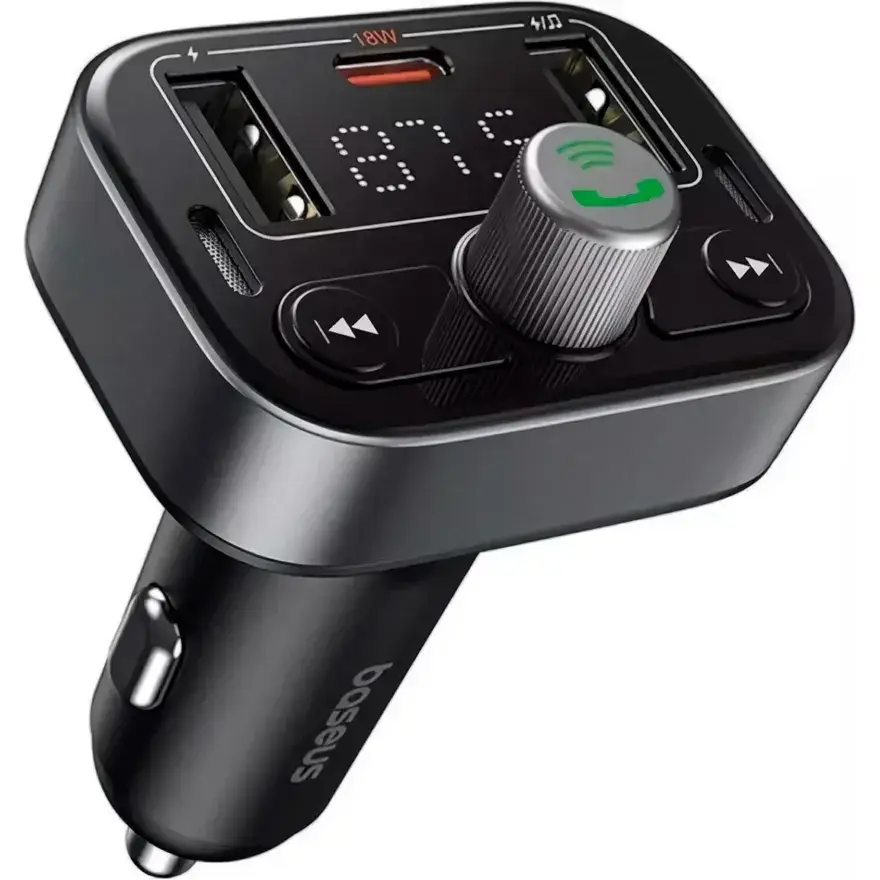 FM-трансмітер BASEUS S-09 Pro Series Car FM Transmitter C10762200113-00 Black - фото 2