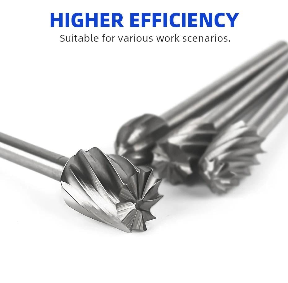 Набор универсальных HSS фрез для фрезерных станков 10 шт. (457476) - фото 6