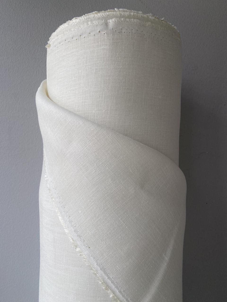 Ткань скатертная LINEN PLUS 100% лен 150 см 1403 Кремовый