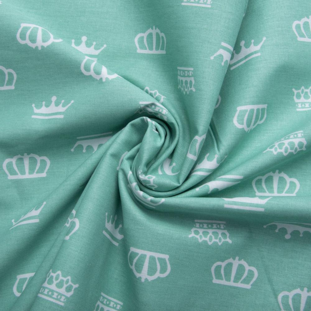 Тканина бязь бавовна ранфорс для постільної білизни Мʼятний (20088)