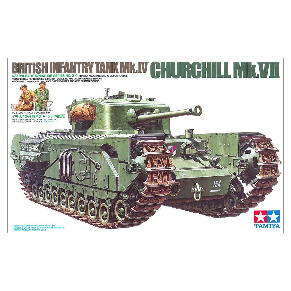 Сборная модель Tamiya танк 1:35 British Churchill VII (35210-000)