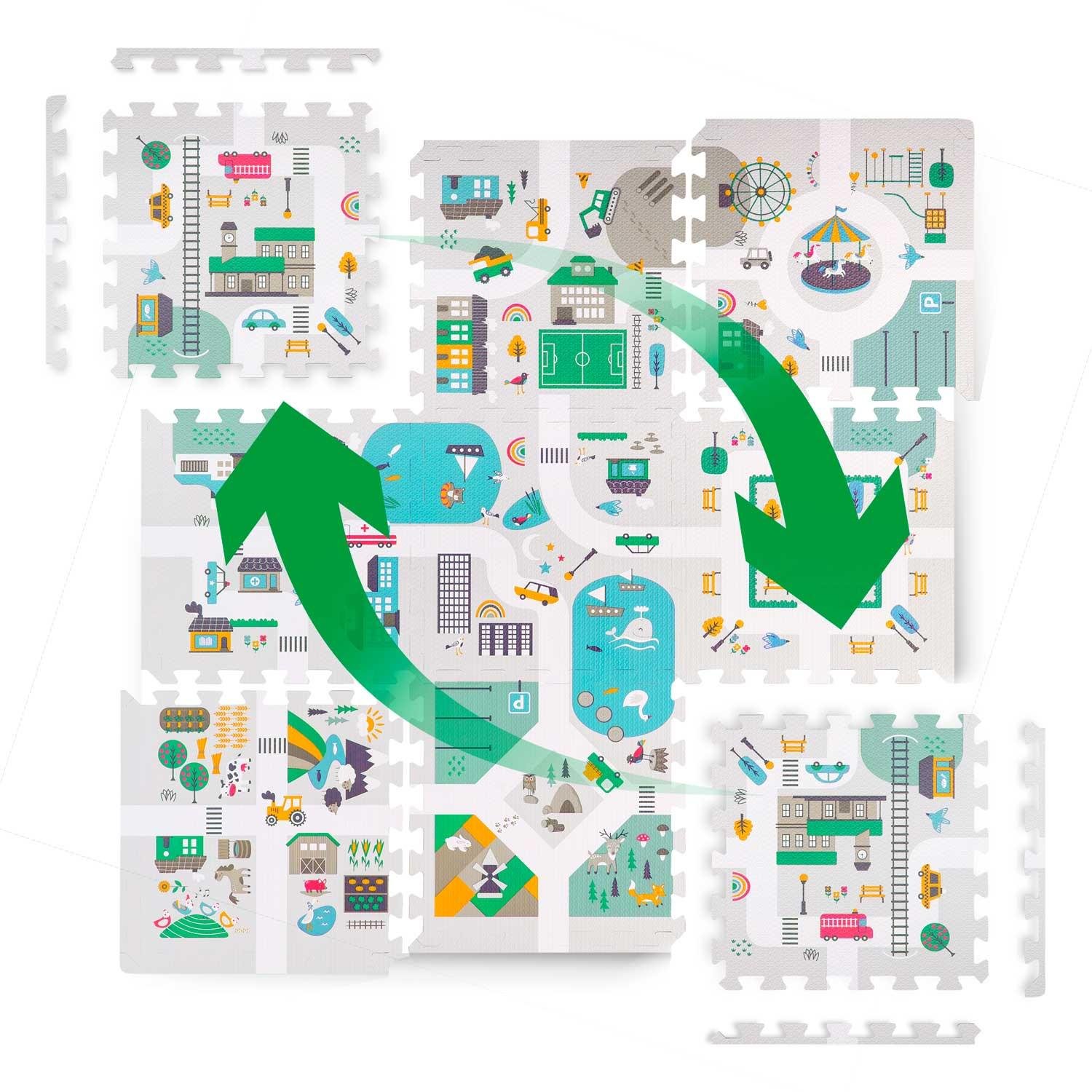 Килимок-пазл з фігурками Nukido 120x120 см - фото 5 Килимок-пазл з фігурками Nukido 120x120 см - фото 5