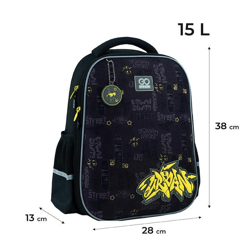 Рюкзак шкільний GoPack Education Urban 38x28x13 см 15 л Сірий (GO24-165M-6) - фото 8