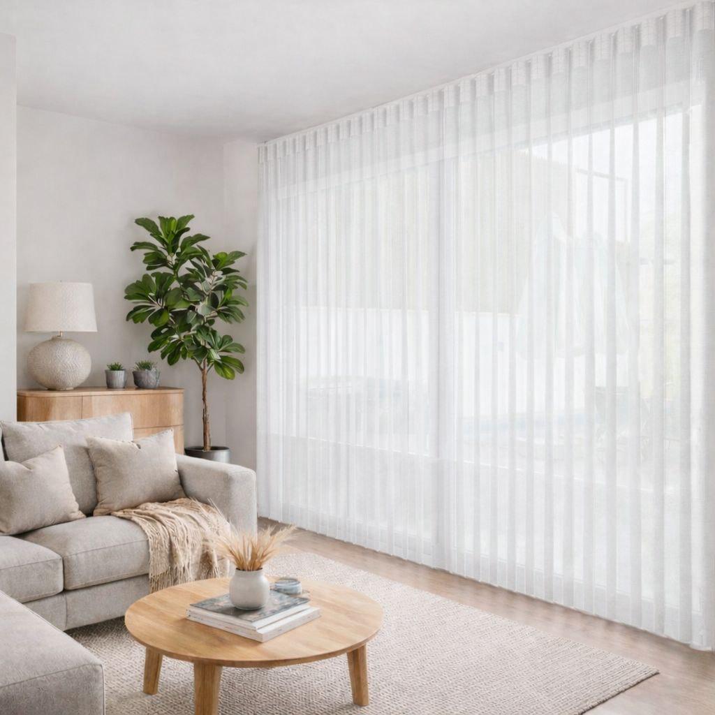 Мультишторы на окно Tulls вертикальные тканевые 100х190 см Шампань