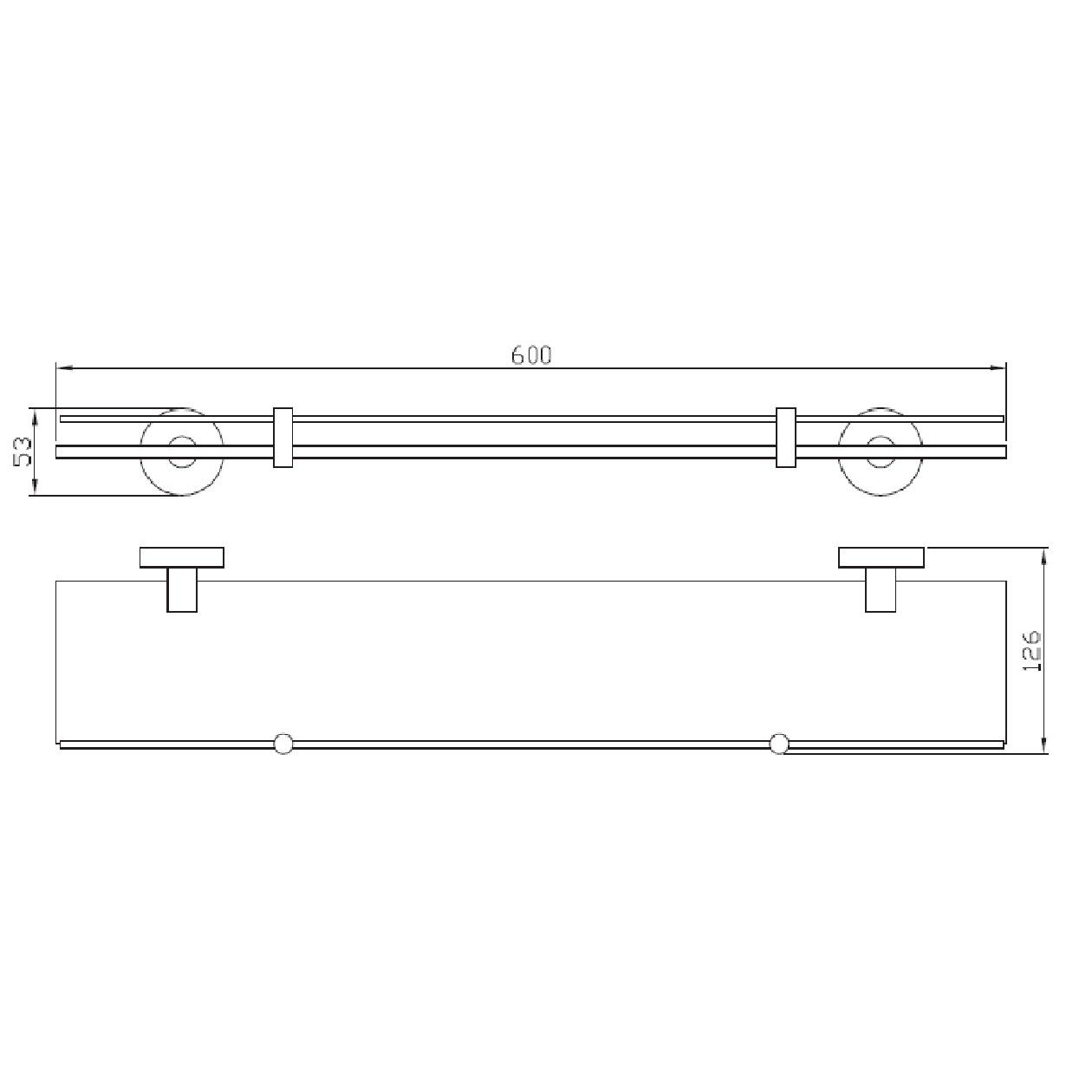 Полка Perfect Sanitary Appliances SP 8127 (000004554) - фото 2