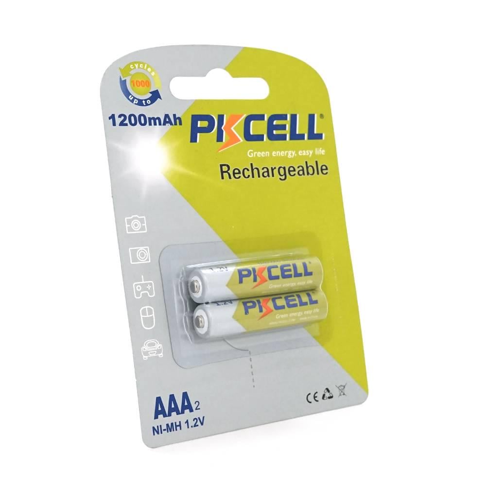 Акумулятор PKCELL Rechargeable Battery 1,2V AAA 1200mAh NiMH 2 штуки у блістері (31019)