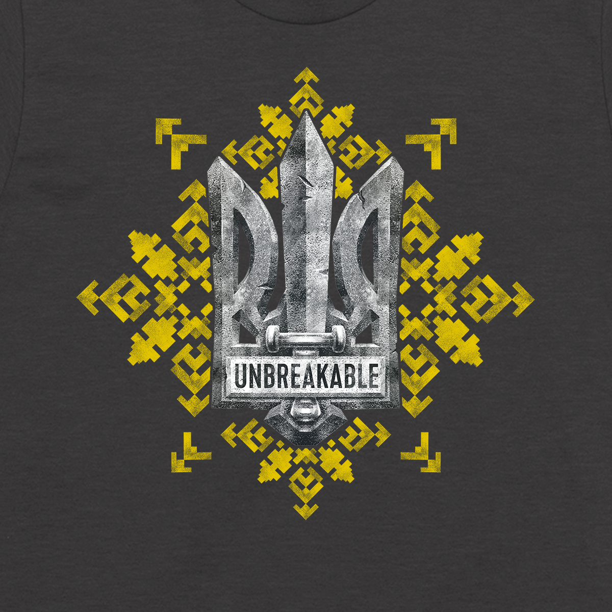 Футболка мужская патриотическая UFree с принтом "Unbreakable" XXL Меланж/Графитовый (20054-3-XXL) - фото 2 Футболка мужская патриотическая UFree с принтом "Unbreakable" XXL Меланж/Графитовый (20054-3-XXL) - фото 2