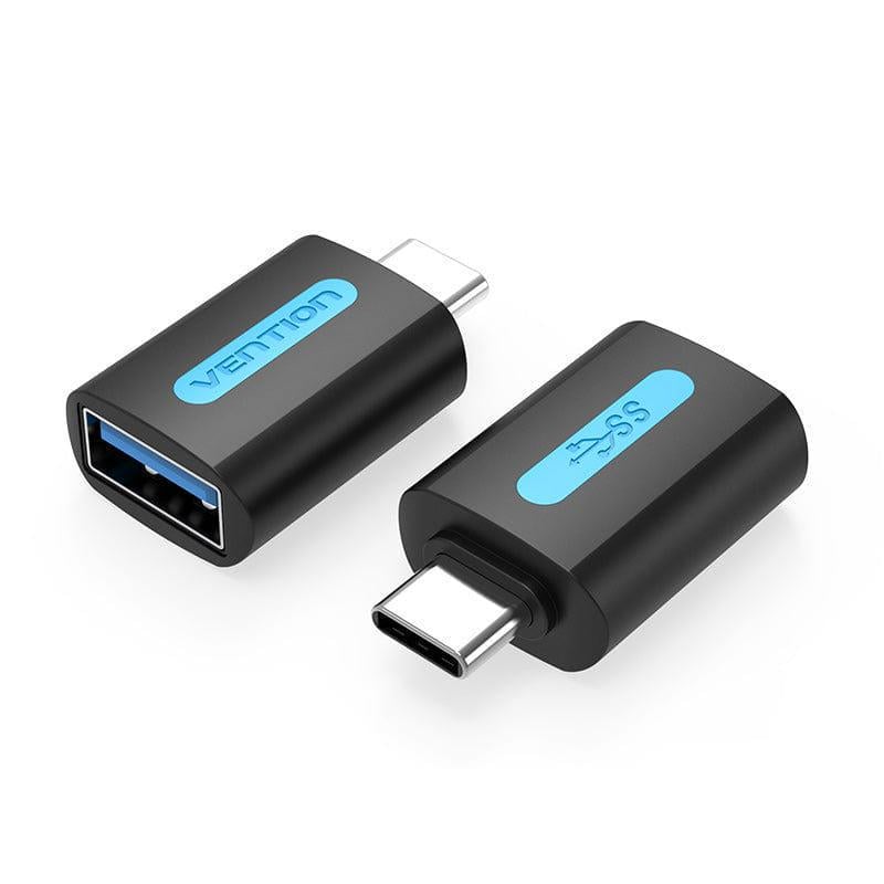 Переходник Vention Type-C-USB 3.0 OTG 15W 3A/5V USB-C Thunderbolt на USB-A Черный (CDUB0)