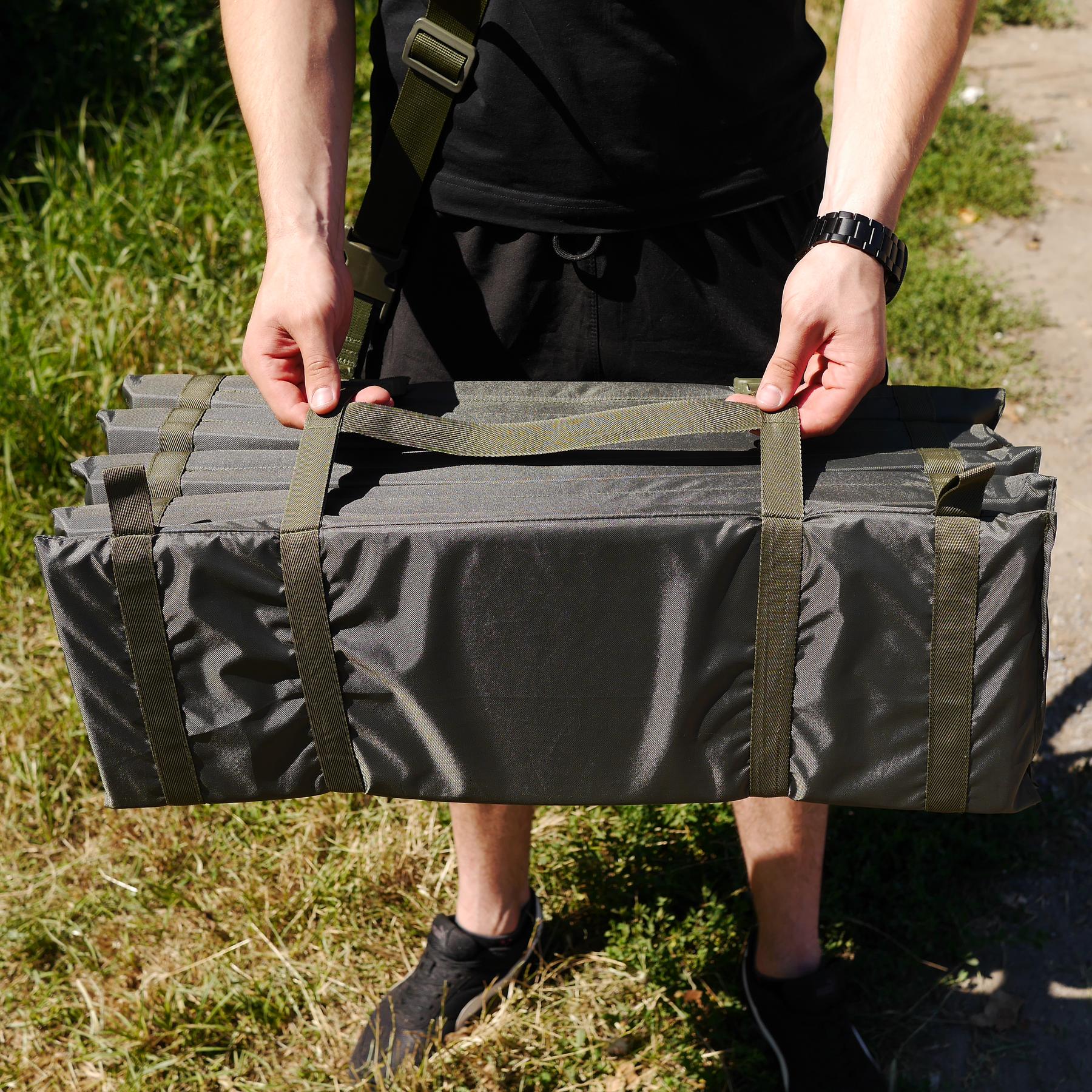 Каремат складаний Kiborg 190x60x2 см Оливковий (8811) - фото 7 Каремат складаний Kiborg 190x60x2 см Оливковий (8811) - фото 7