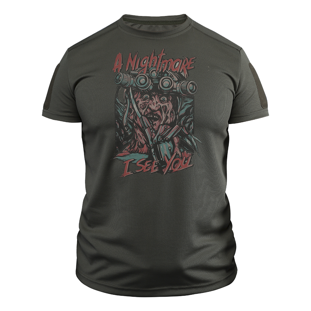 Футболка військова CoolMax Нічний хижак L Оливковий (TS-C-47-L)