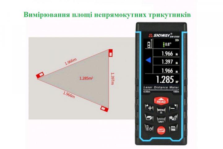 Рулетка профессиональная лазерная Sndway SW-S120 с камерой и большим цветным дисплеем до 120 м. - фото 4 Рулетка профессиональная лазерная Sndway SW-S120 с камерой и большим цветным дисплеем до 120 м. - фото 4