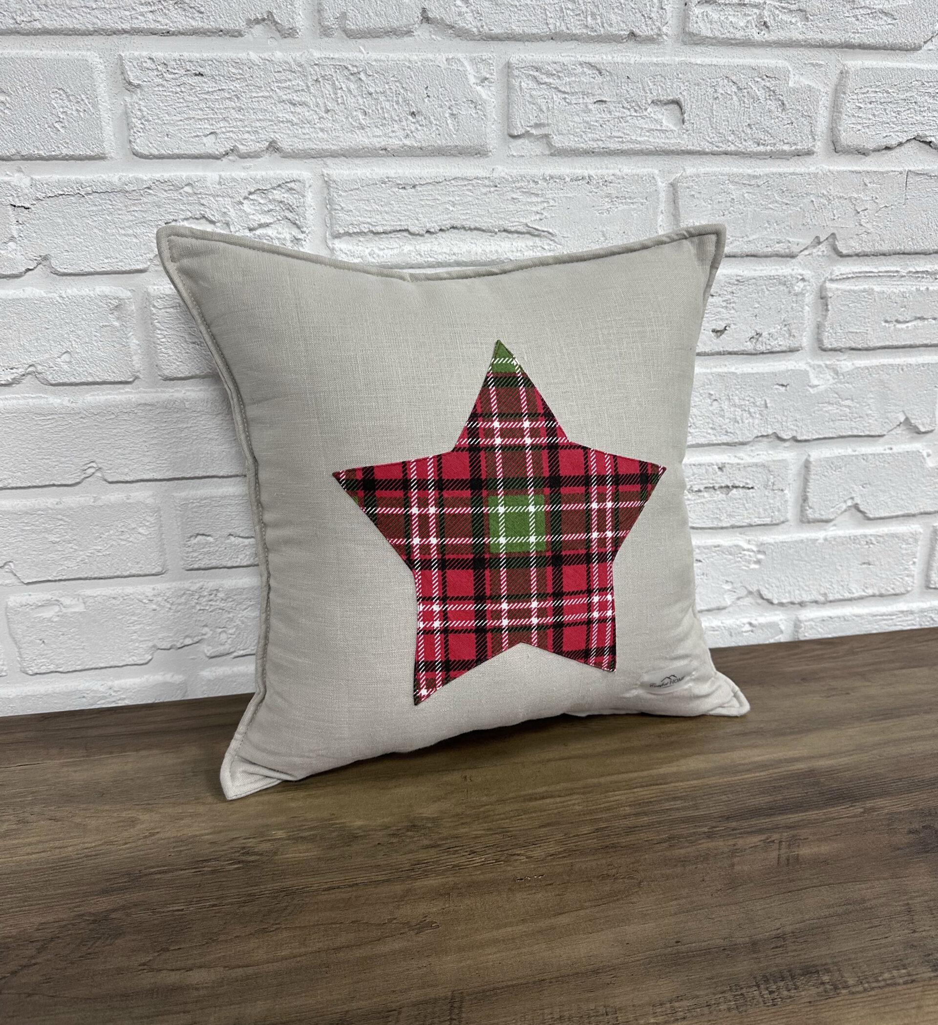 Подушка Comfort Home X-mas sackcloth star новогодняя 40х40 см
