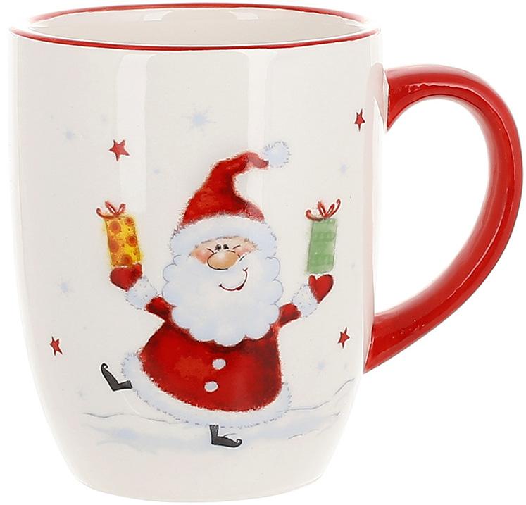 Чашка керамическая Санта с подарками 350 мл (BD-DM757-X)