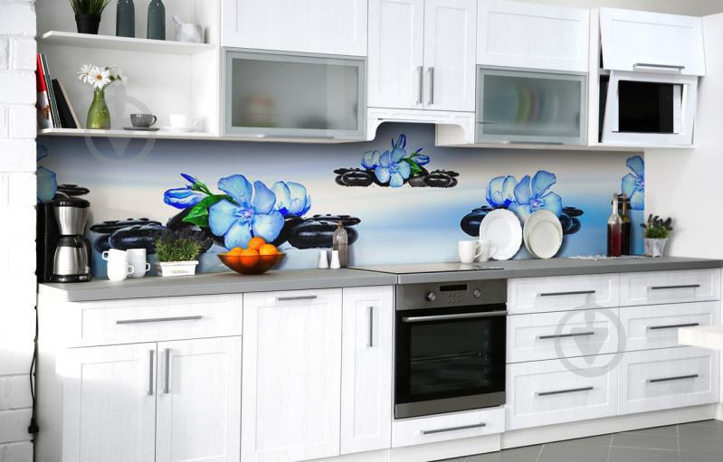 Скинали на кухню Zatarga «Бірюзові почуття» 600х2500 мм вінілова 3Д наклейка кухонний фартух самоклеюча Скинали на кухню Zatarga «Бірюзові почуття» 600х2500 мм вінілова 3Д наклейка кухонний фартух самоклеюча