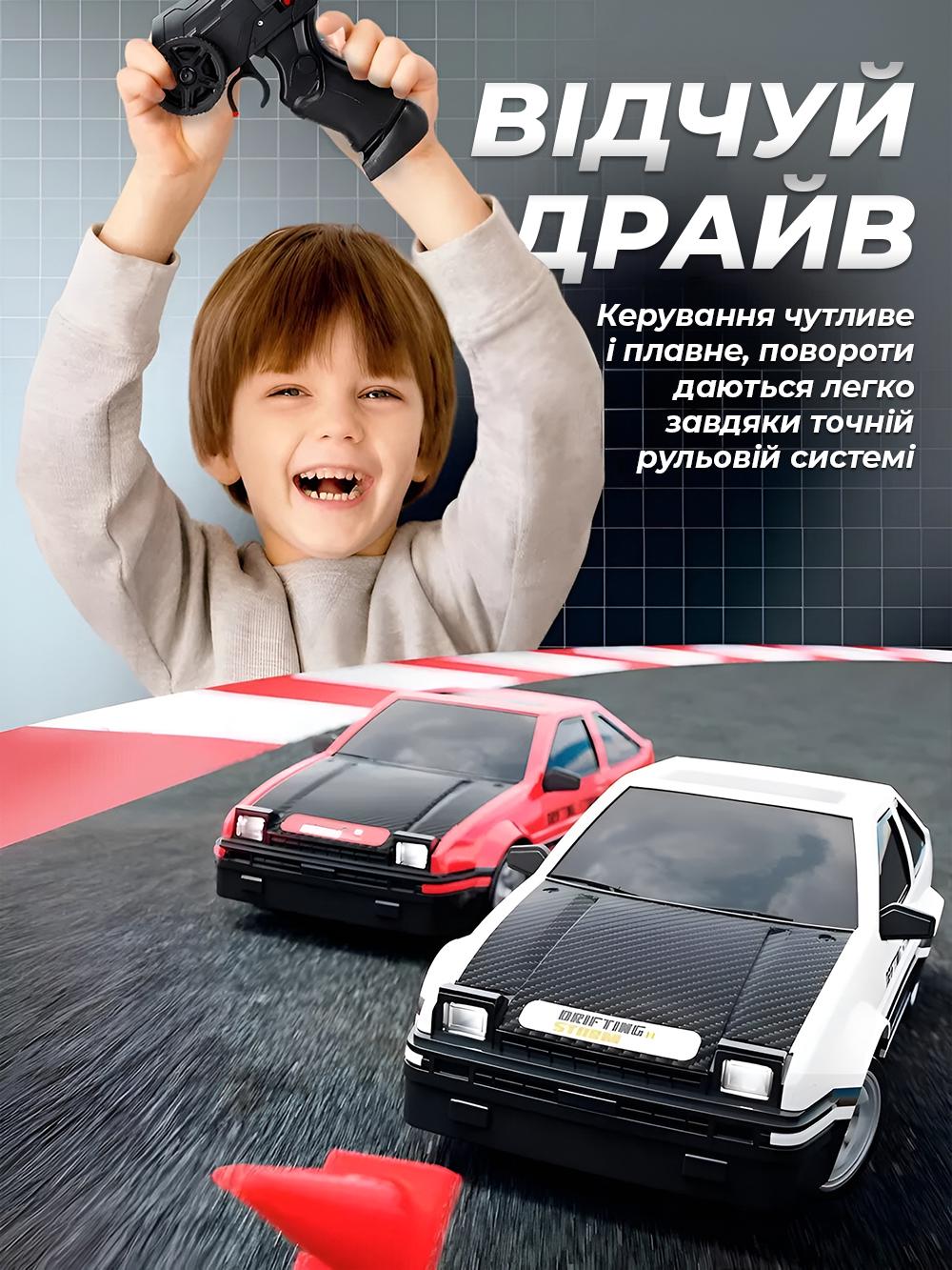 Машинка дрифтовая JoyPro DC205AX1 2,4G на радиоуправлении для детей и взрослых Красный (536cb6e1) - фото 4