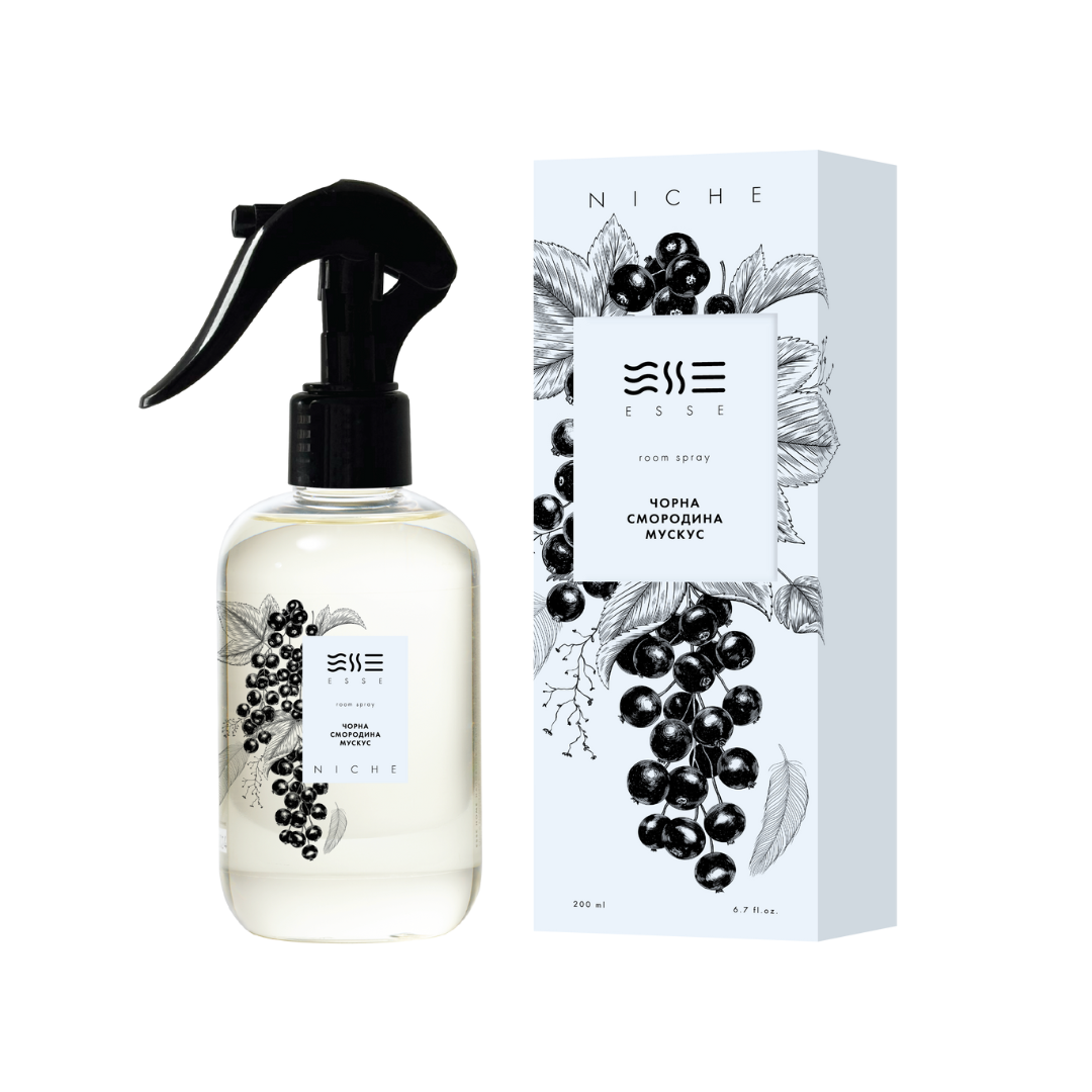 Рум-спрей Esse NICHE Смородина/Мускус 200 мл Чорний (32157876)