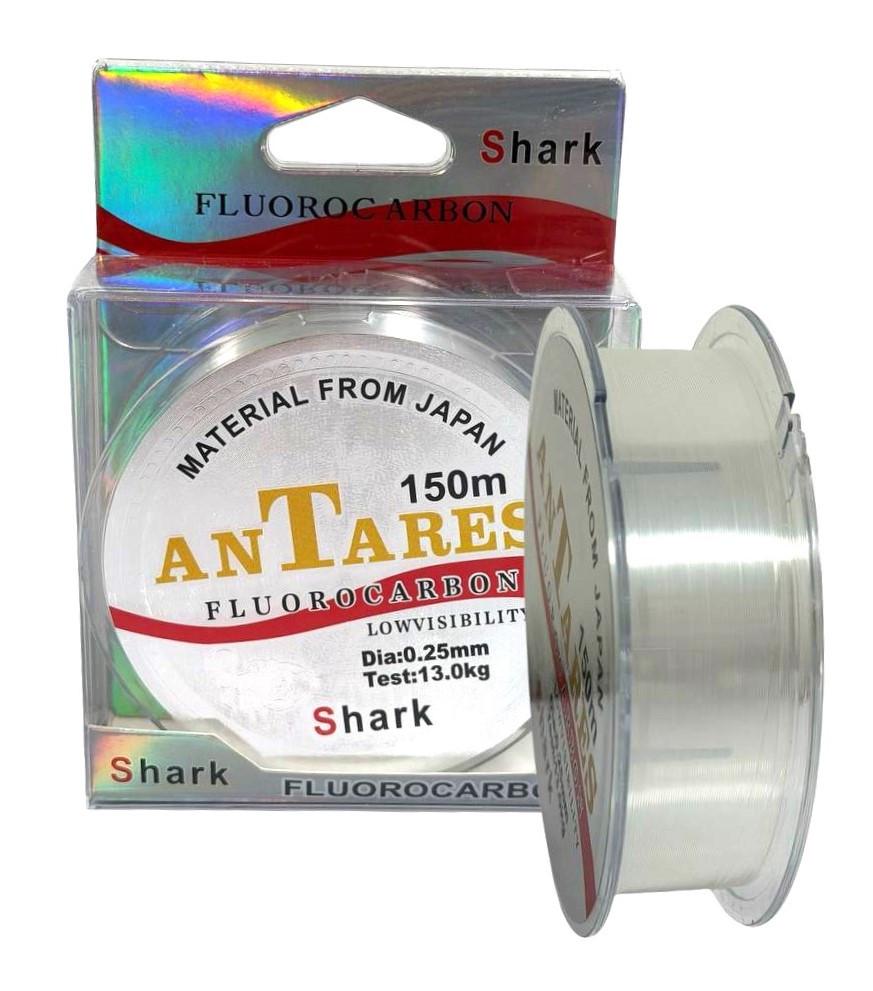 Леска SHARK AnTares флуорокарбоновое покрытие 0,25 мм/13 кг 150 м Прозрачный (3049109262) Леска SHARK AnTares флуорокарбоновое покрытие 0,25 мм/13 кг 150 м Прозрачный (3049109262)