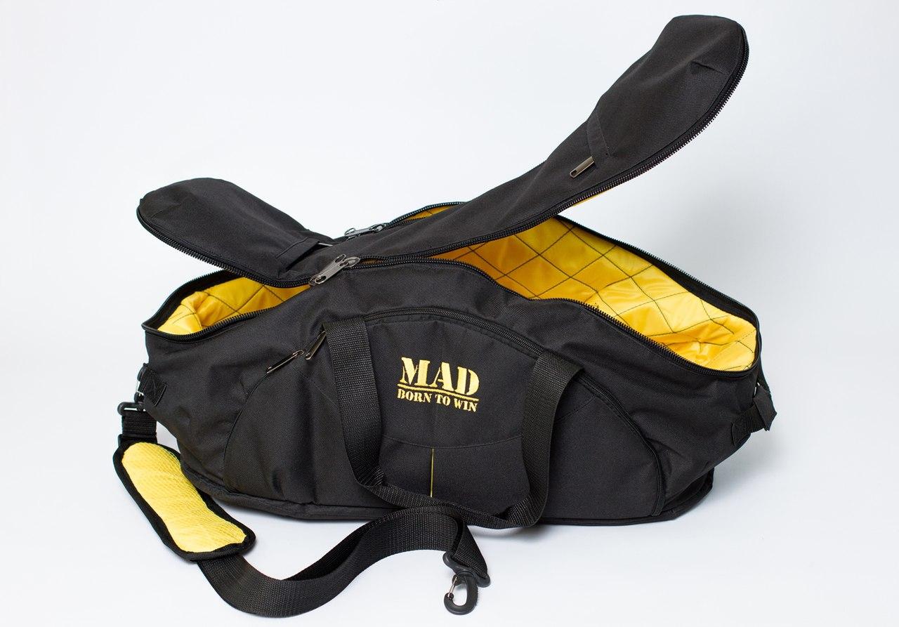 Спортивна сумка-рюкзак MAD Infinity Чорно-жовтий
