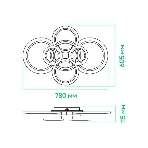Люстра ARDERO AL6460ARD SOFT R 120W Белый (80250) - фото 6 Люстра ARDERO AL6460ARD SOFT R 120W Белый (80250) - фото 6
