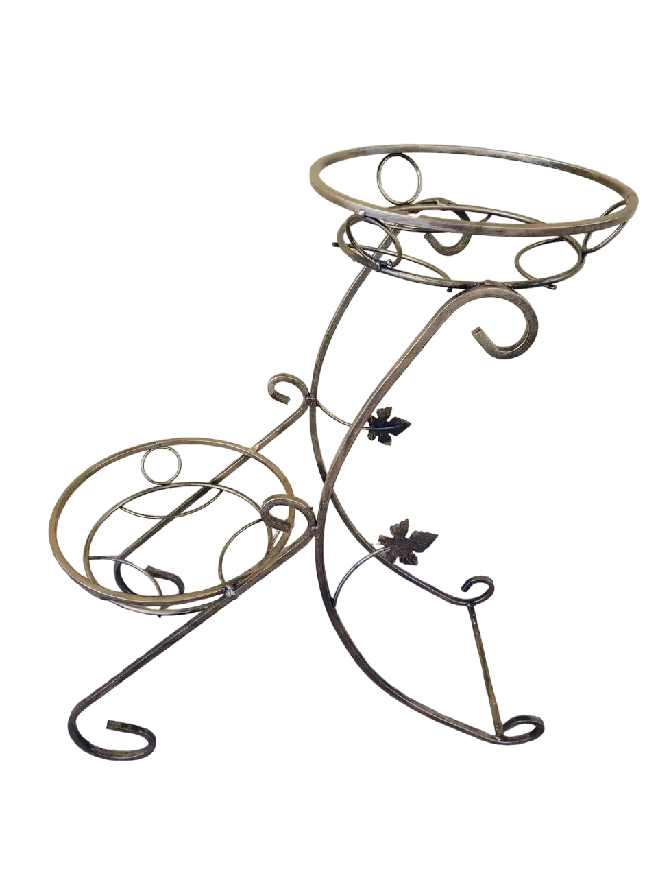 Подставка кованая для цветов Сани на 2 вазона (10623945)