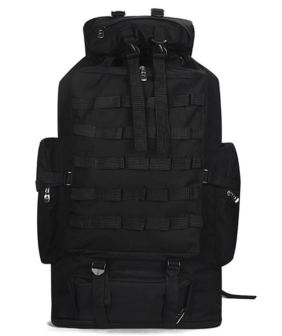 Рюкзак туристический раздвижной xs100l 90-100 л Черный (985985815)