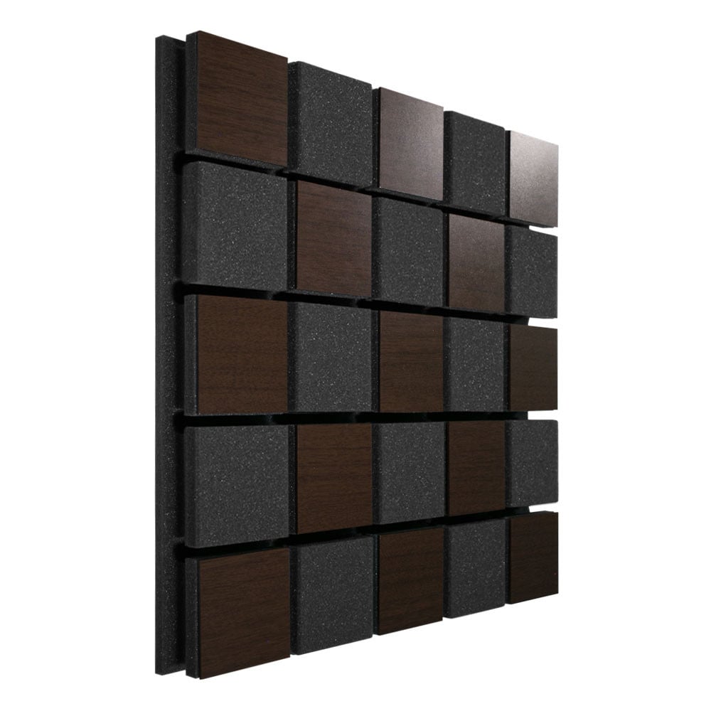 Акустична панель Ecosound Tetras Acoustic Wood 73 мм 50х50 см Brown