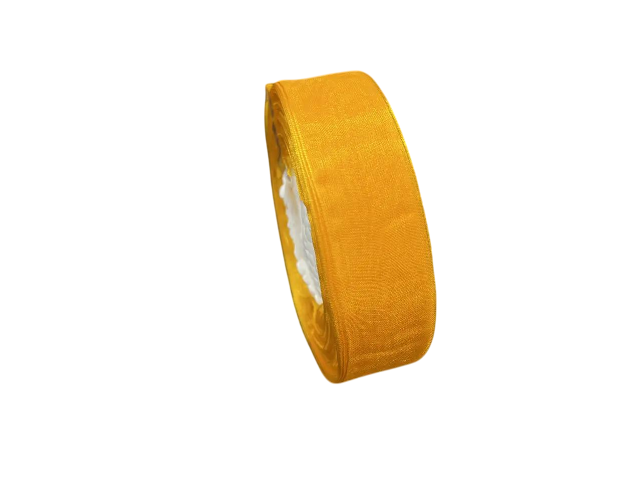 Лента для рукоделия декоративная из органзы 26 мм 20 м Оранжевый (LN-1000)