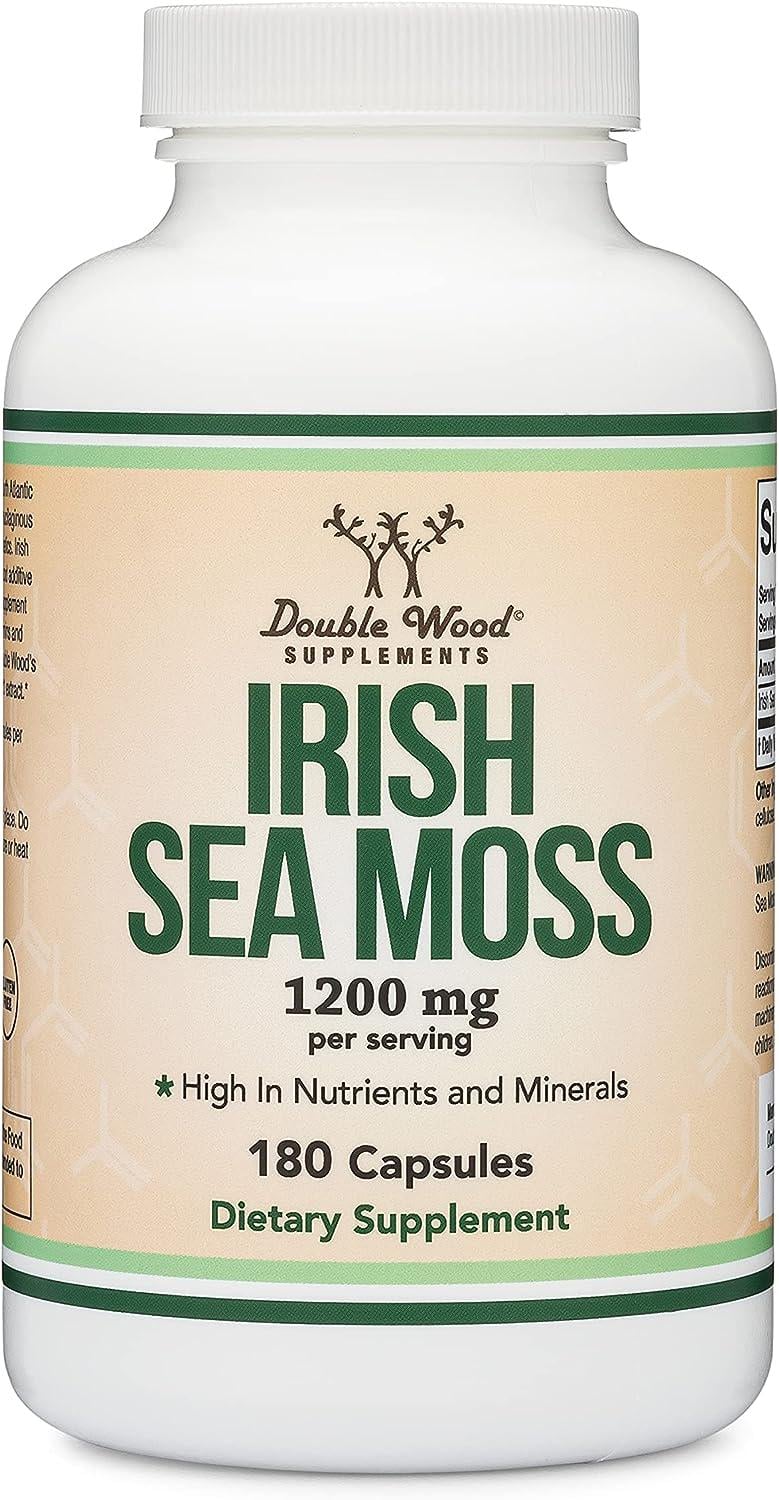 Экстракт ирландского мха Double Wood Supplements Irish Moss Extract 1200 mg 180 caps