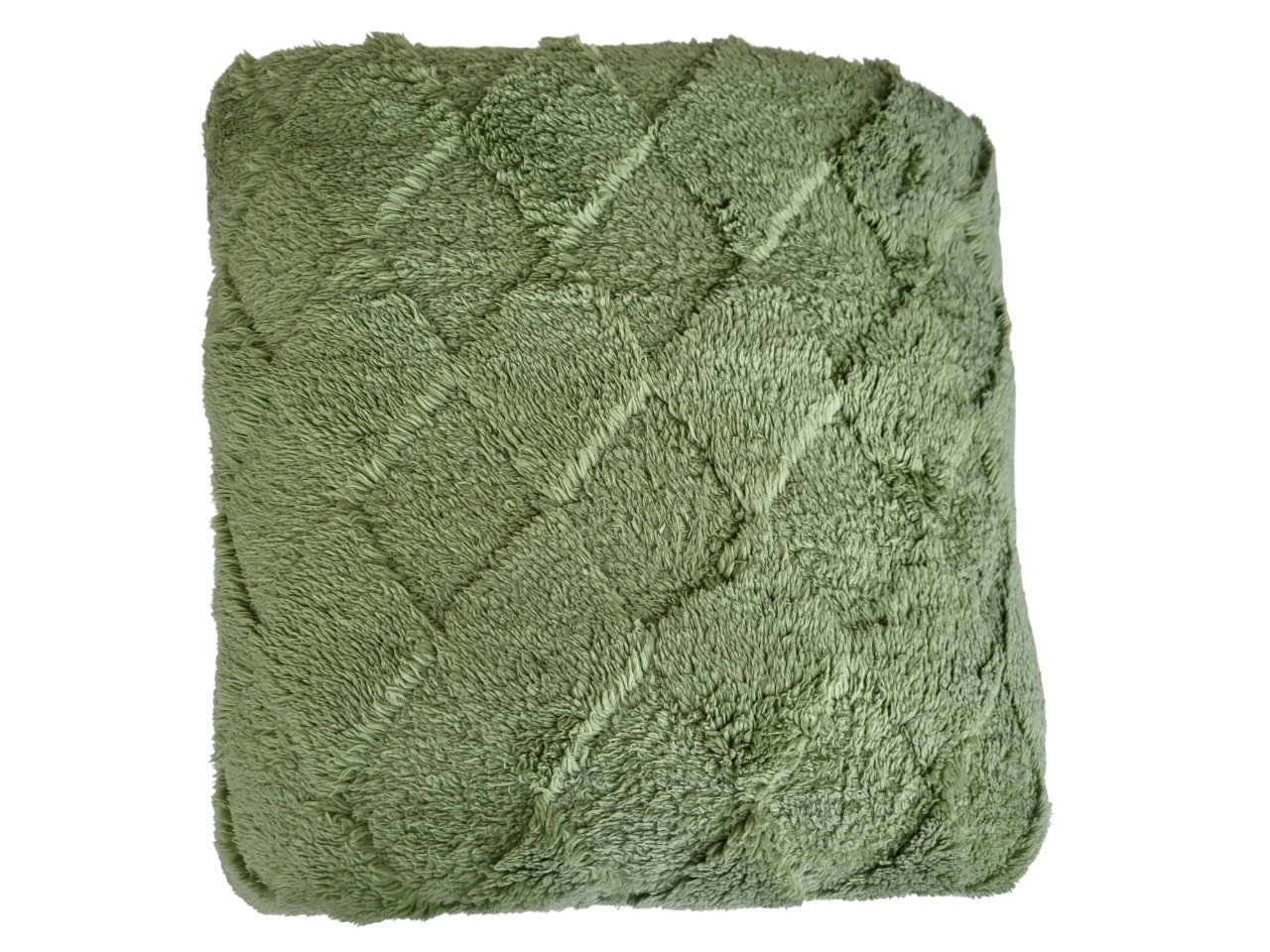 Плед флисовый Ромбик 200x230 см Зеленый (1733)