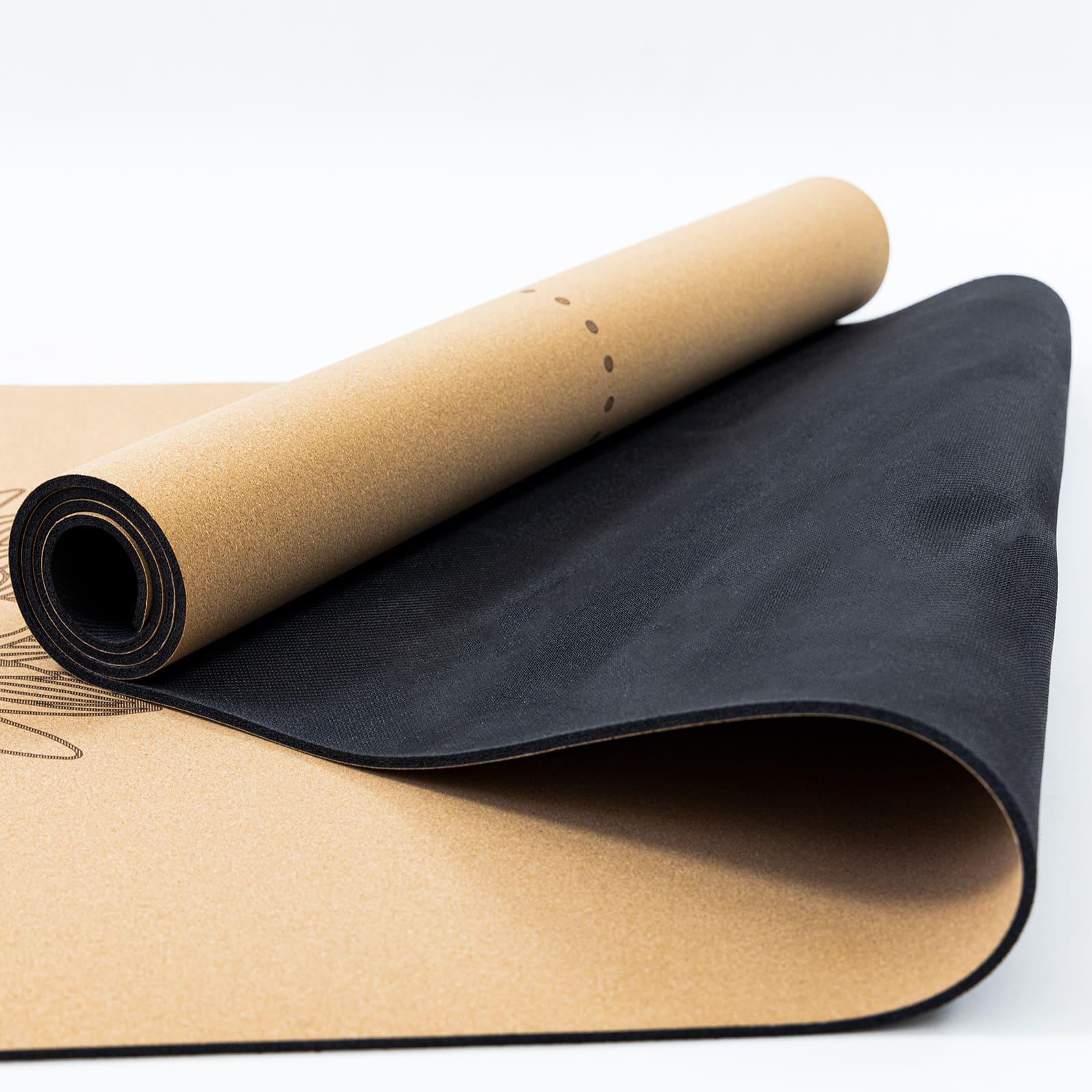 Килимок для йоги та фітнесу OSPORT пробковий двошаровий 183х61х0,4 см (OF-0285) - фото 5