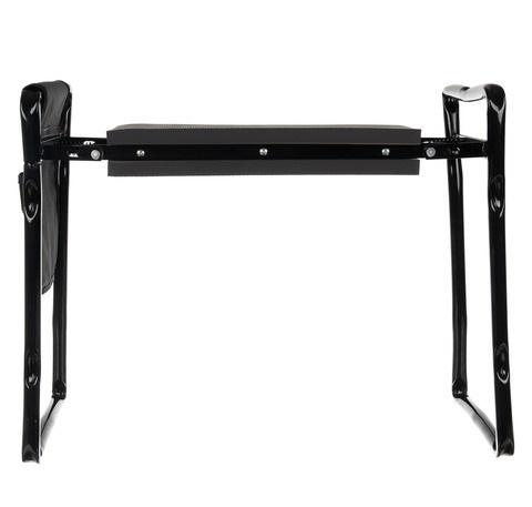 Подставка-стул для колен складная садовая 4в1/органайзер для инструментов Черный - фото 6