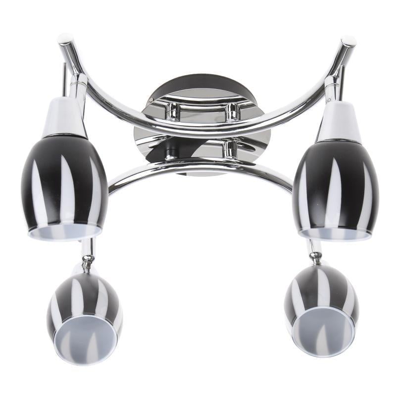 Світильник настінно-стельовий спот поворотний накладний Brille HTL-133C/4 G9