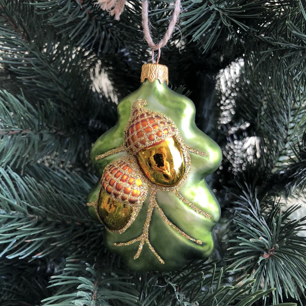 Игрушка елочная формованная Дубовый Лист