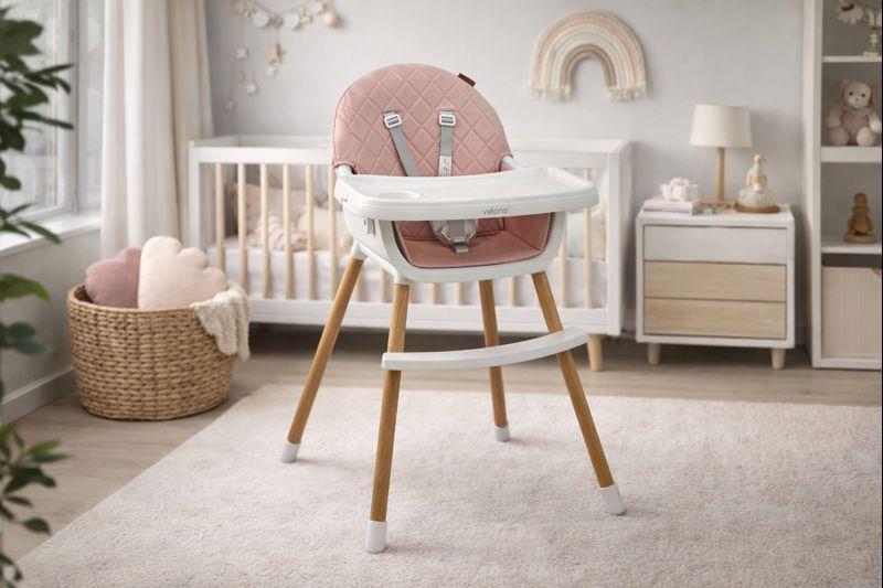 Стул для кормления Velano Pink