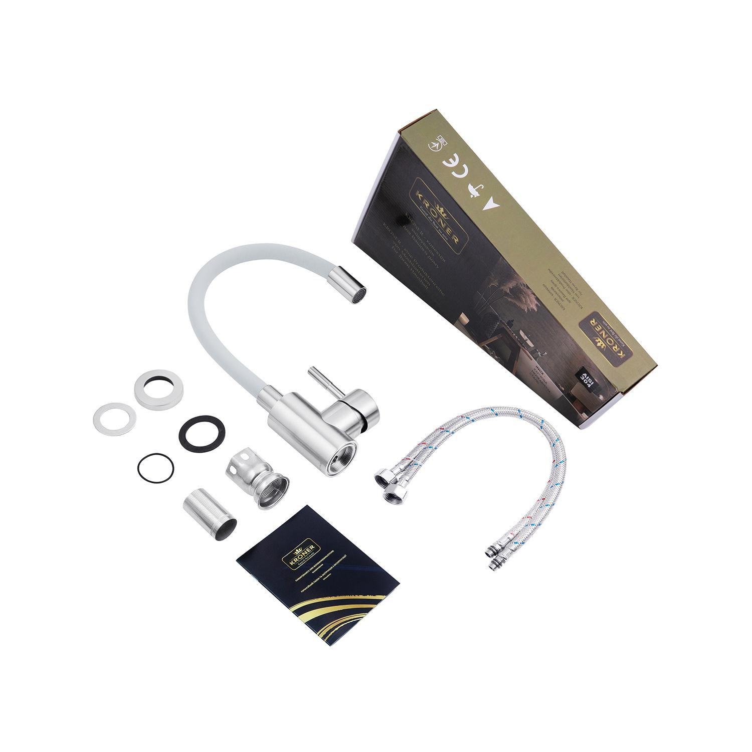 Змішувач для кухні Kroner KRM Edelstahl Klassisch ESG035GRA CV024354 (38063) - фото 3 Змішувач для кухні Kroner KRM Edelstahl Klassisch ESG035GRA CV024354 (38063) - фото 3