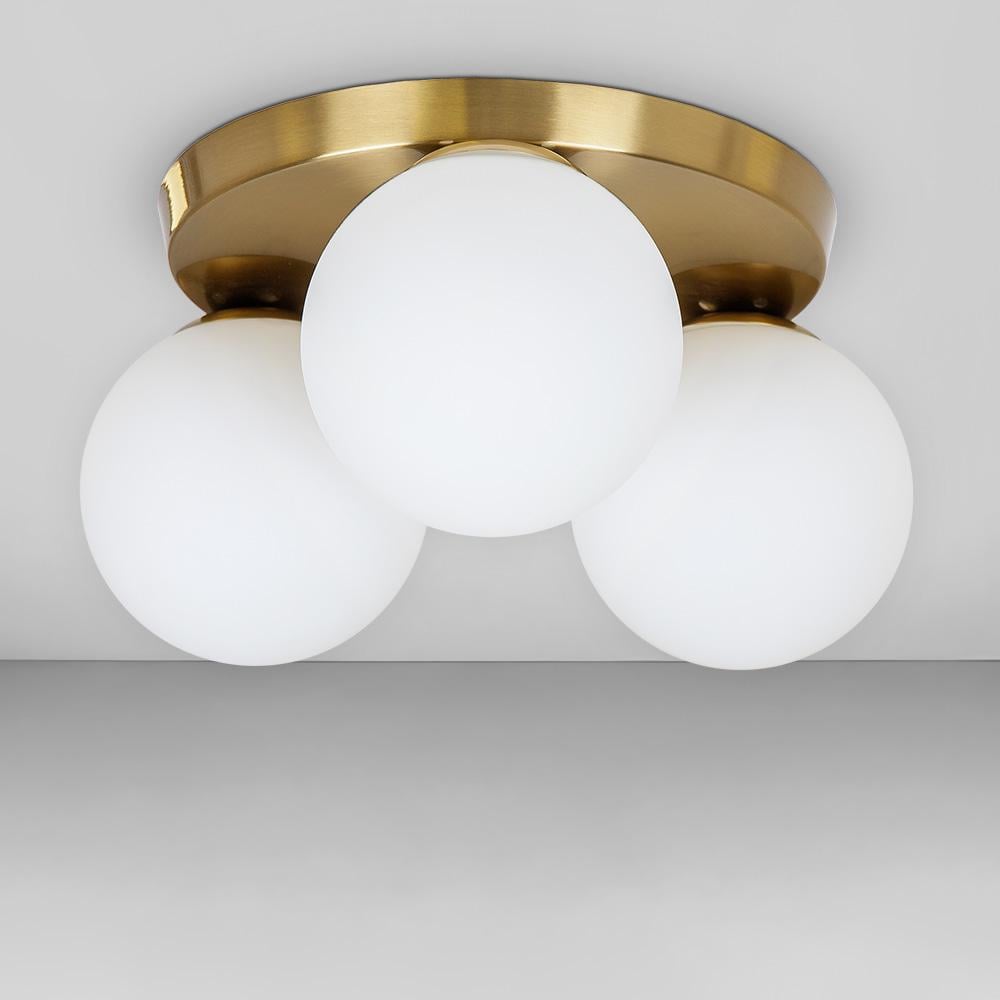 Люстра потолочная лофт Light House LS-18638F-3 BRZ/WH 300 Бронзовый/Белый