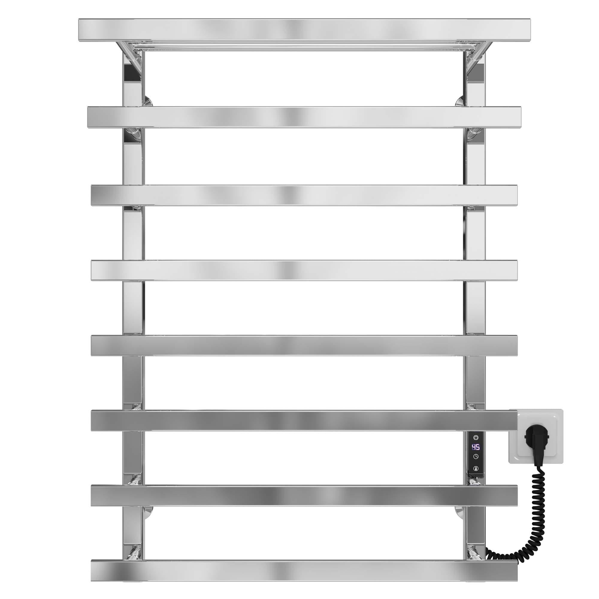 Полотенцесушитель электрический Deffi Agata П8 JD04 нержавеющая сталь 500x800 мм Хром (A.AG.80.50.8.ECR2)