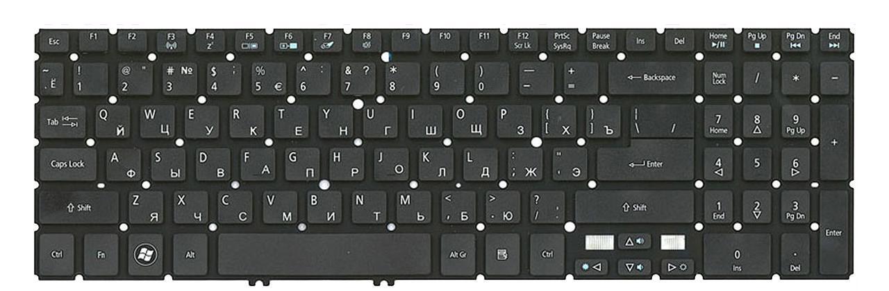 Клавиатура для ноутбука Acer Aspire Timeline M5-581 матовая (60.RYKN5.010)