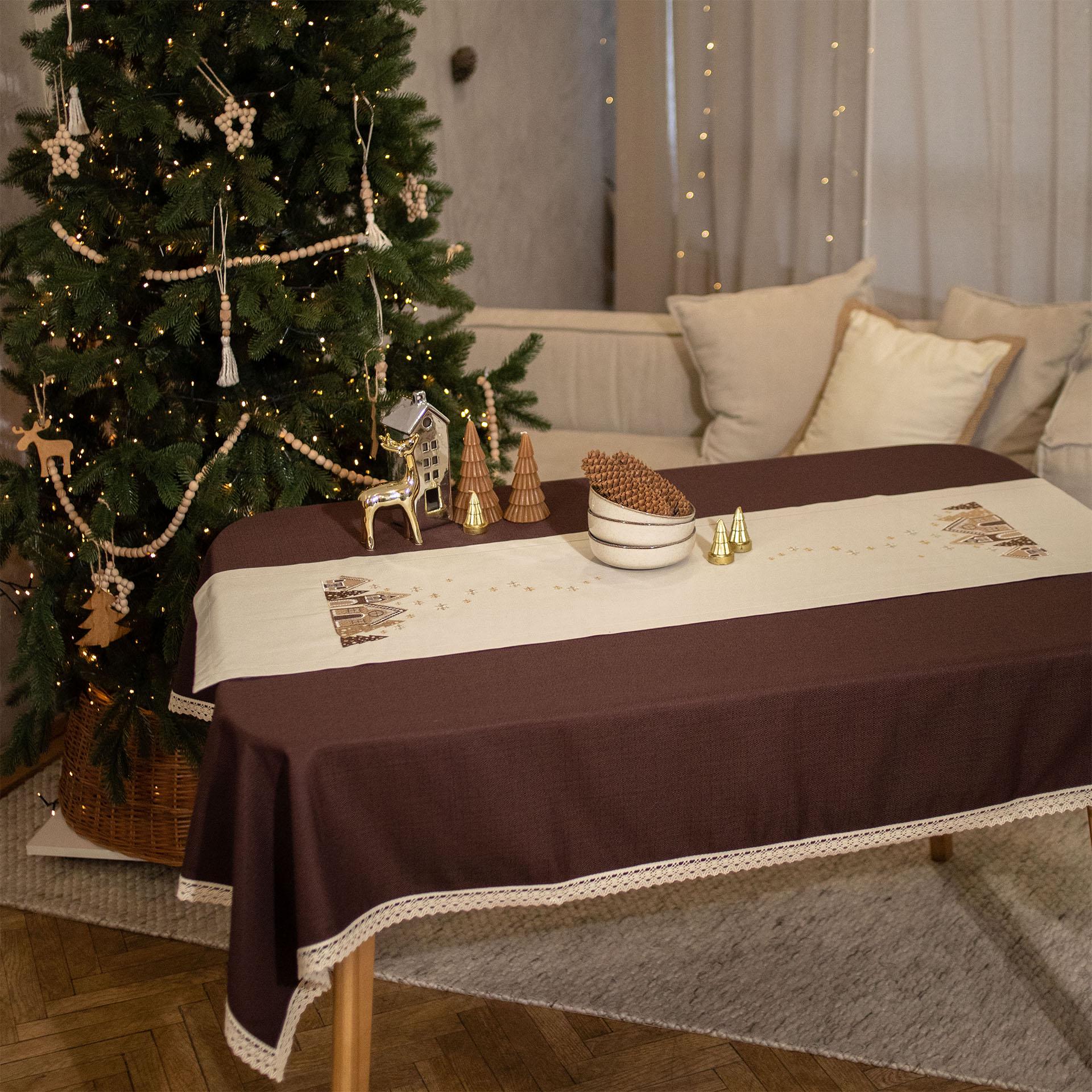 Доріжка новорічна Едельвіка Хатинки 1,40x0,40 м (327-24/00) - фото 4 Доріжка новорічна Едельвіка Хатинки 1,40x0,40 м (327-24/00) - фото 4