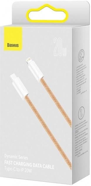 Кабель для айфону BASEUS Dynamic Series Fast Charging Data Cable Type-C to Lightning 20W 1 м Orange (546789) - фото 5