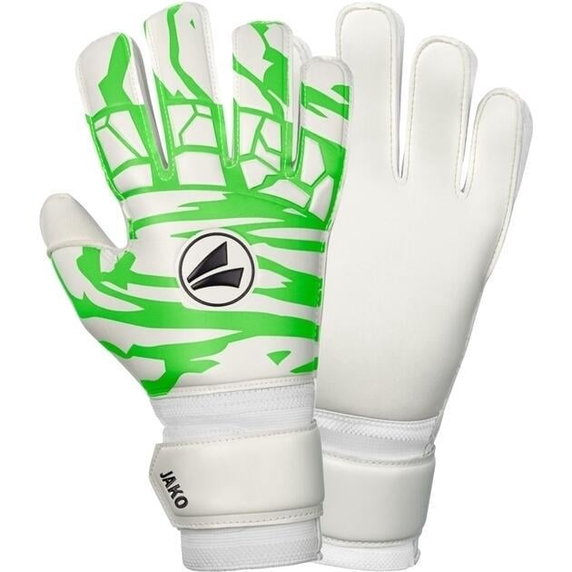 Вратарские перчатки Jako GK ANIMAL BASIC RC р. 11 Зелено-белый (2596-023) Вратарские перчатки Jako GK ANIMAL BASIC RC р. 11 Зелено-белый (2596-023)