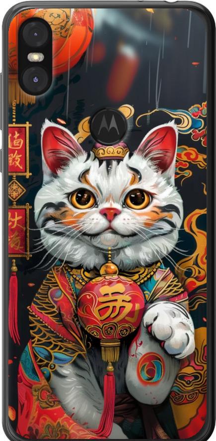 Чехол на Motorola One China Cat v2 (6135u-1589-42517)