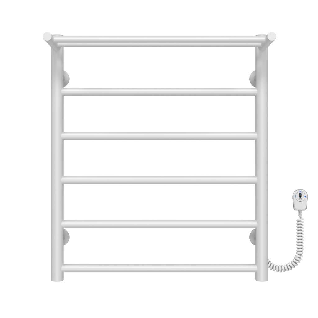 Полотенцесушитель электрический Deffi Терма П6 EF16 правое подключение нержавеющая сталь 500х600 мм Белый (C.TE.60.50.6.EWR5)